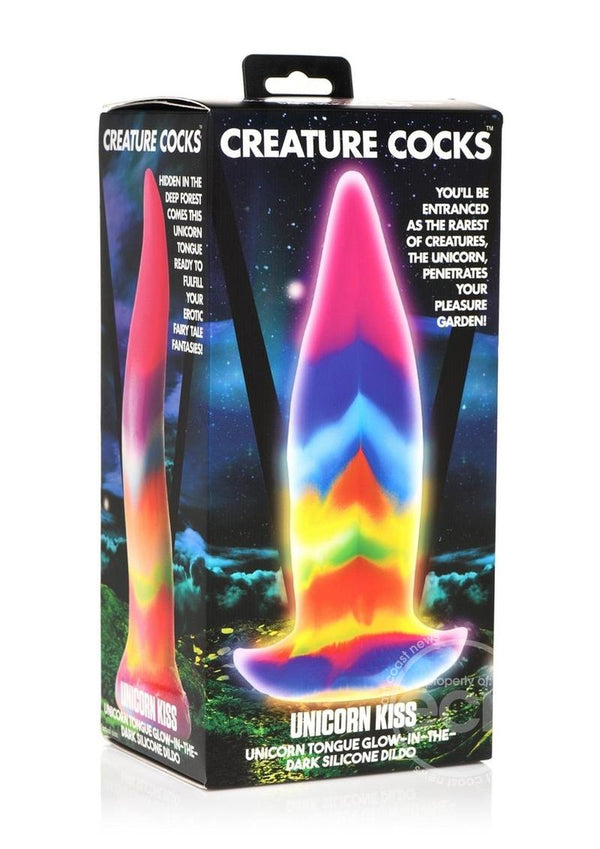 Creature Cocks Unicorn Kiss Glow in the Dark Silicone Dildo