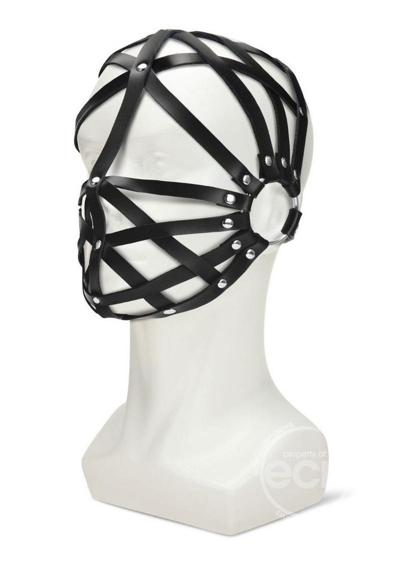 ME YOU US Web Hood PU Leather Bondage Hood
