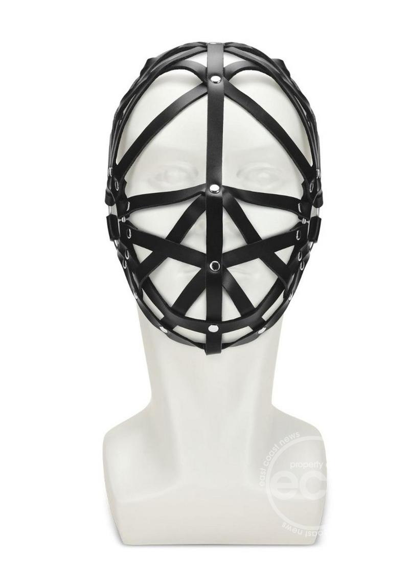 ME YOU US Web Hood PU Leather Bondage Hood