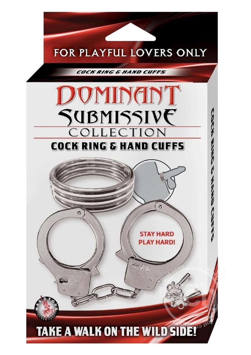 Dominant Submissive Collection Cock Ring & Handcuffs