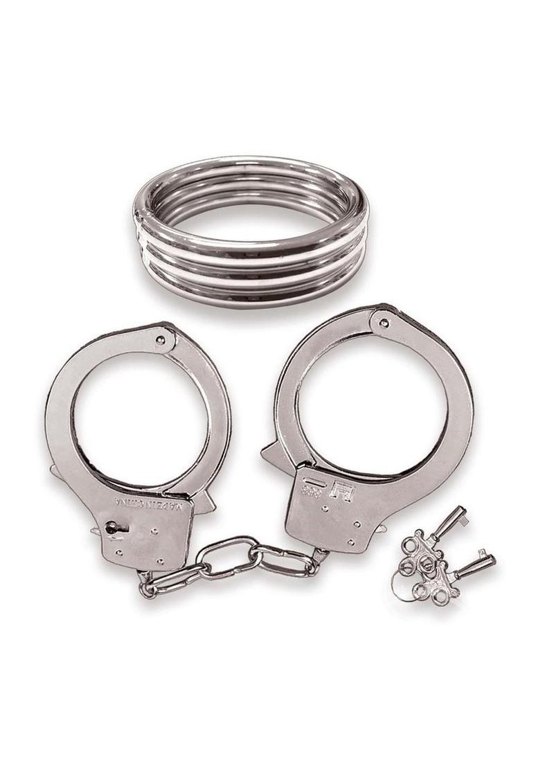 Dominant Submissive Collection Cock Ring & Handcuffs