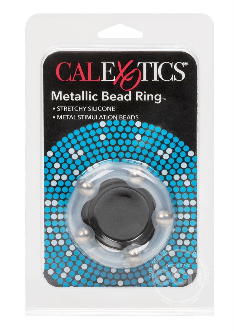 Metallic Bead Ring Silicone Cock Ring