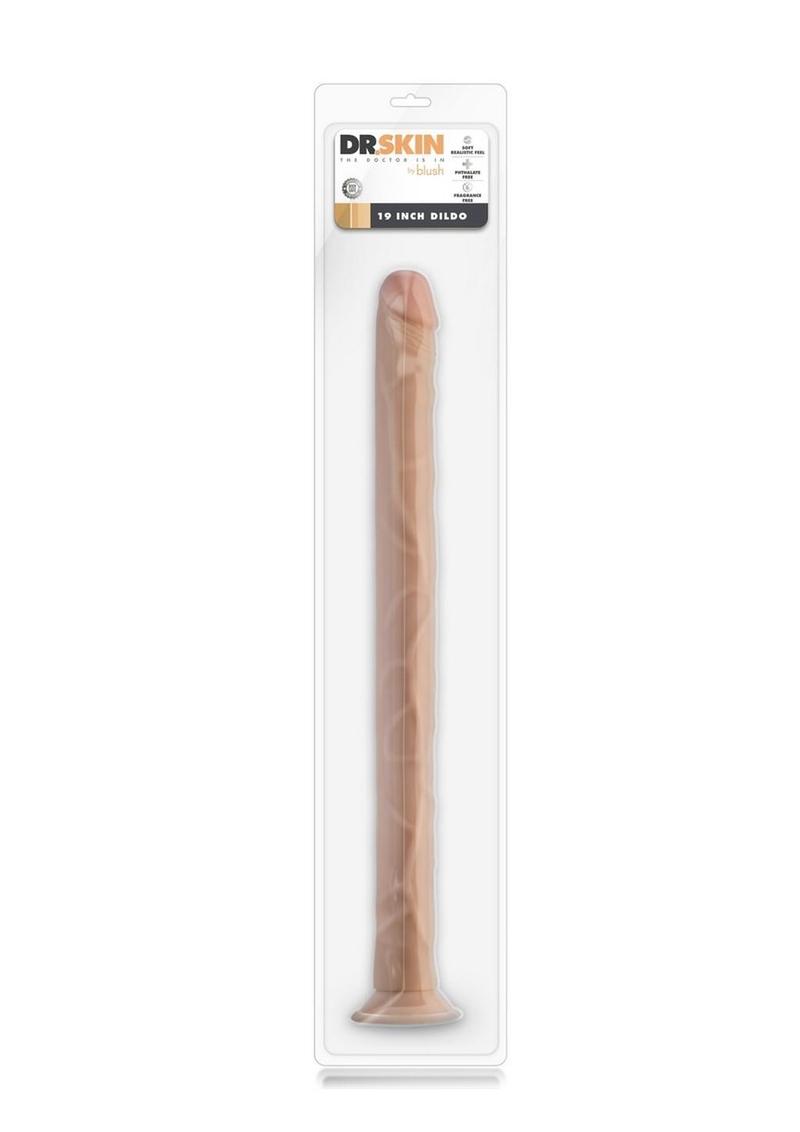 Dr. Skin Silver Collection Dildo with Suction Cup 19in