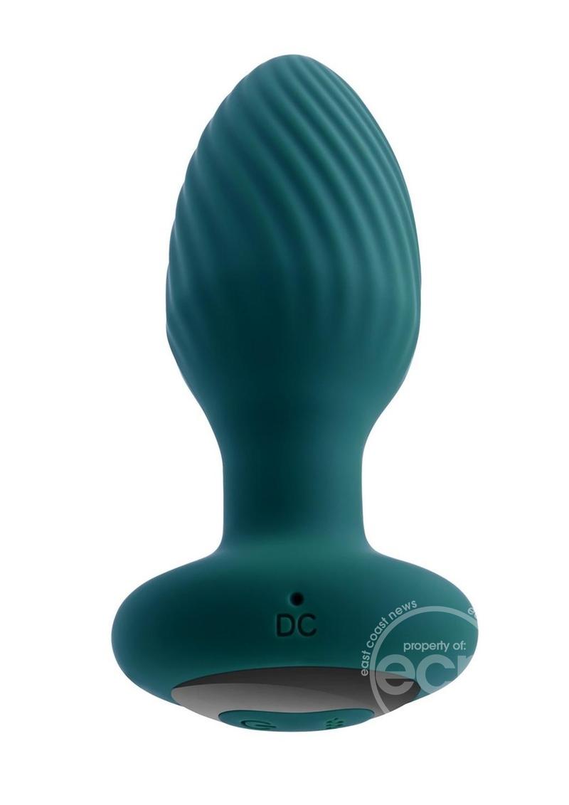 Playboy Spinning Tail Teaser Rechargeable Silicone Rotating Anal Plug with Remote Control