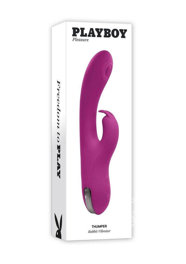 Playboy Thumper Rechargeable Silicone Rabbit Vibrator