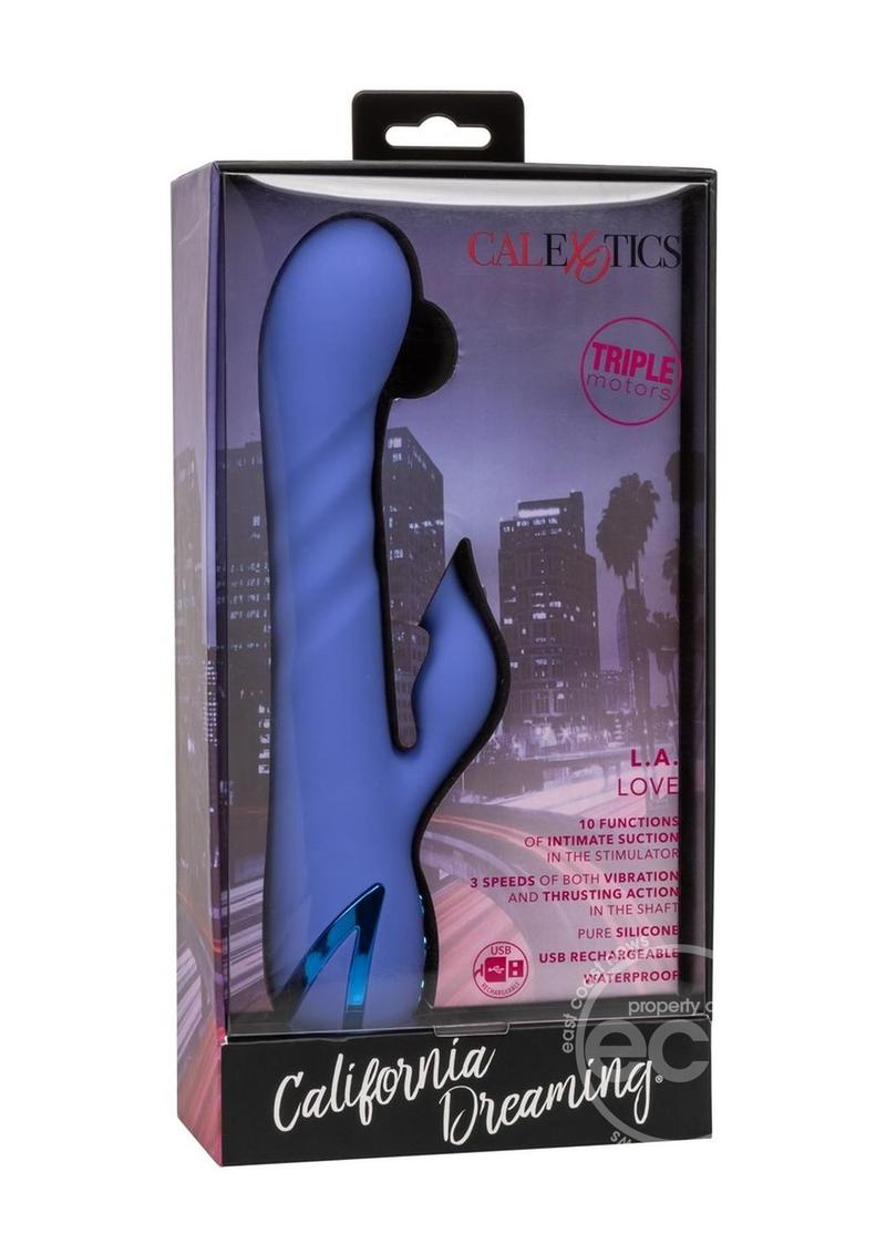 California Dreaming L.A. Love Rechargeable Silicone Vibrator with Clitoral Stimulator