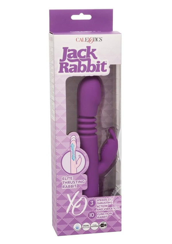 Jack Rabbit Elite Thrusting Rabbit Silicone Rechargeable Vibrator