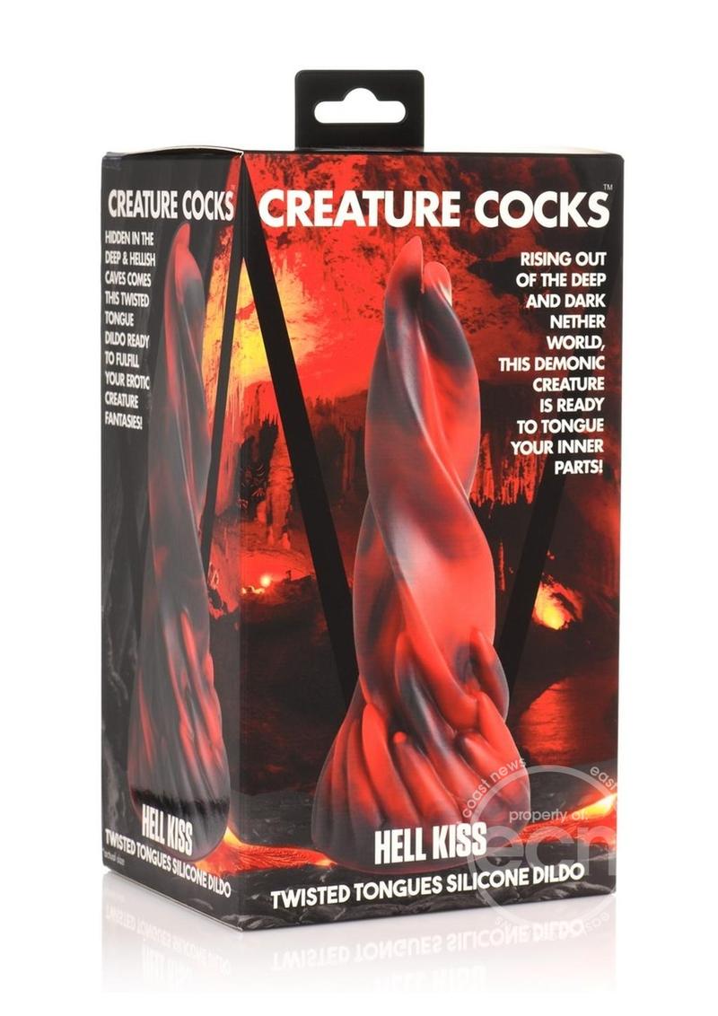 Creature Cocks Hell Kiss Twisted Tongues Silicone Dildo