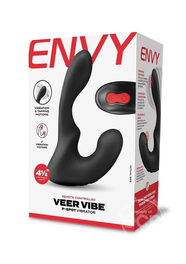 Envy Toys Veer Vibe Remote Controlled Rechargeable Silicone P-Spot Vibrator