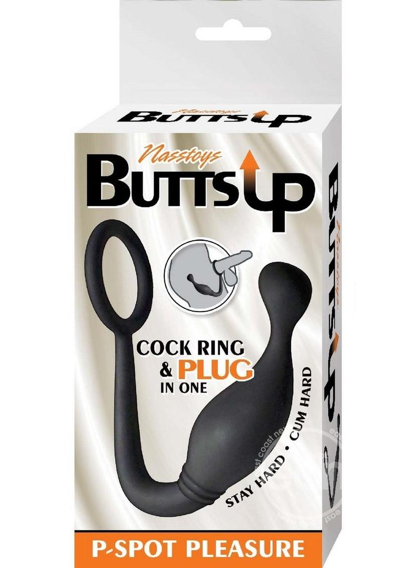 Butts Up P-Spot Pleasure Silicone Anal Plug and Cock Ring