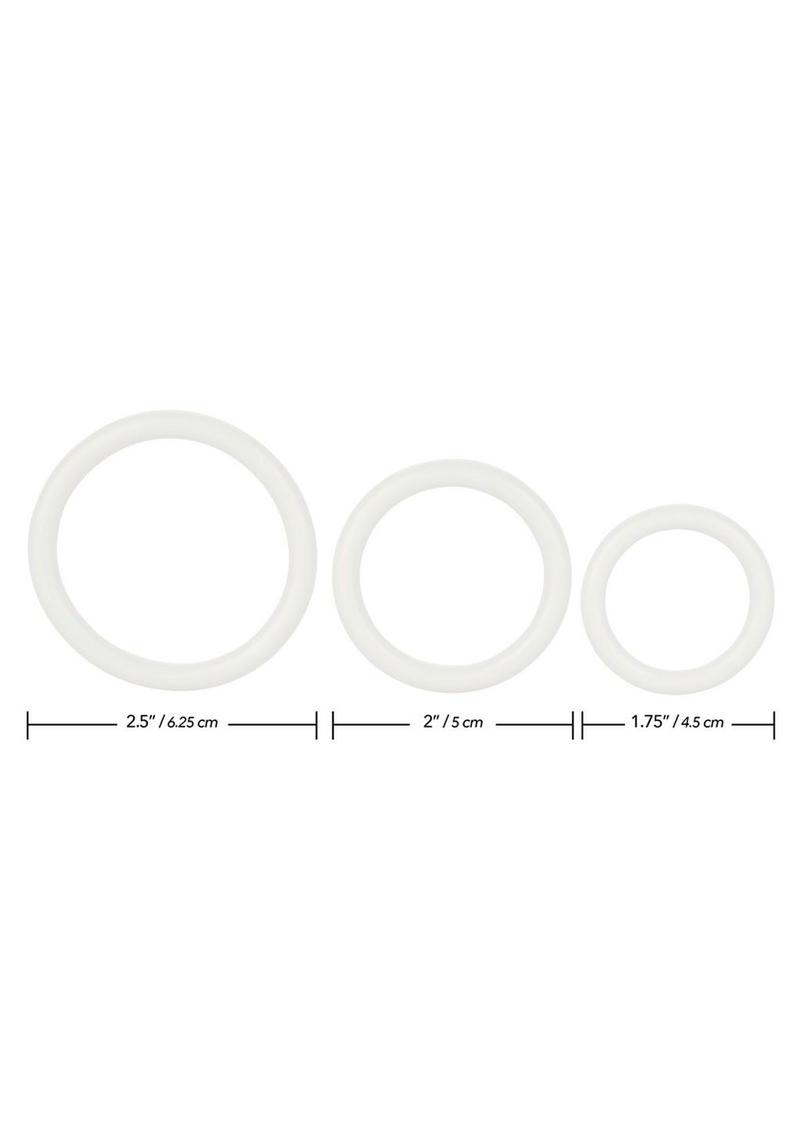 Tri Rings Cock Ring Set (3 Piece Set)