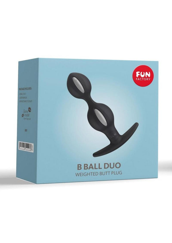 B Ball Duo Silicone Weighted Butt Plug