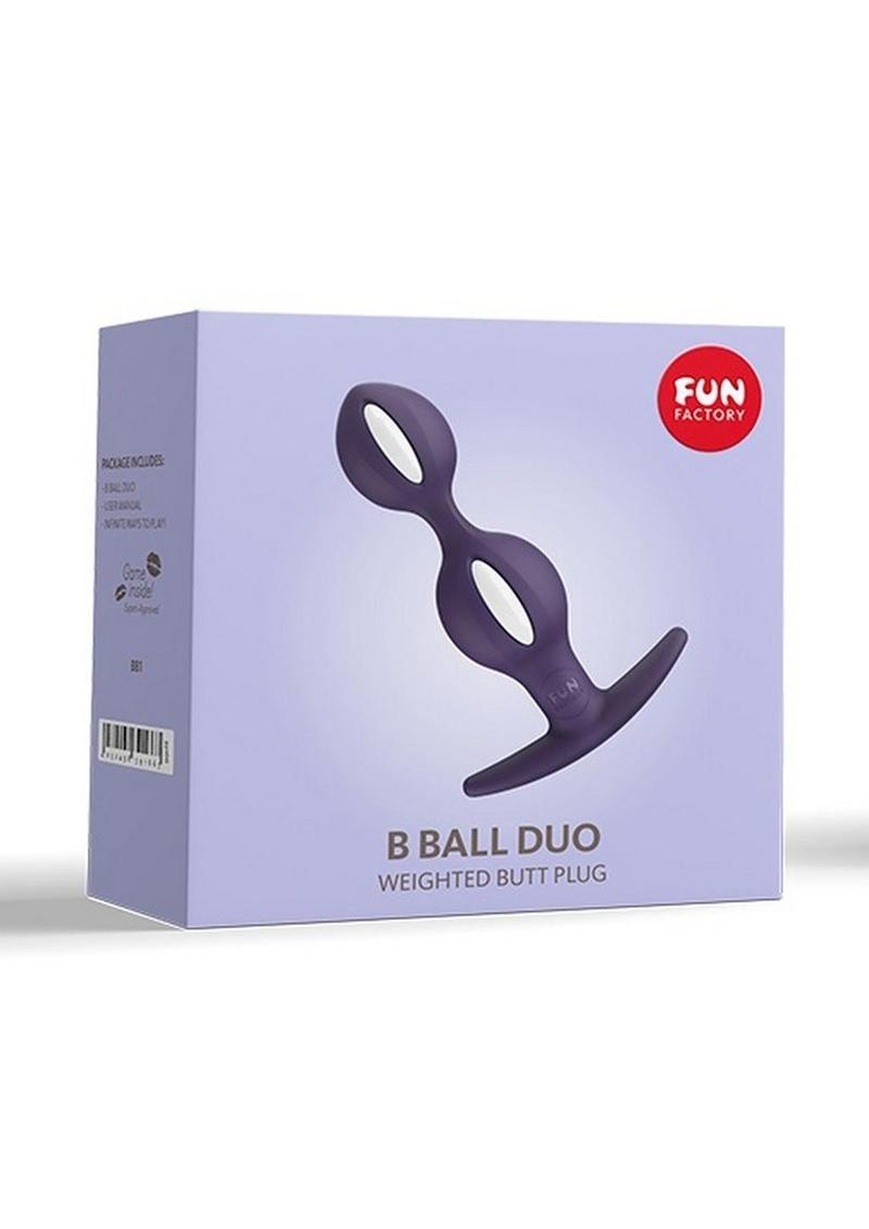 B Ball Duo Silicone Weighted Butt Plug