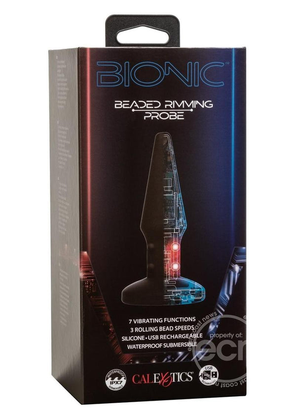 Bionic Beaded Rimming Probe Rechargeable Silicone Anal Stimulator