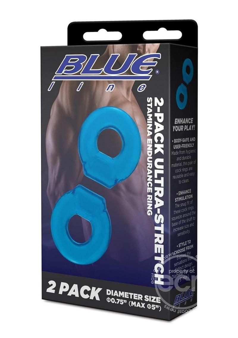 Blue Line Ultra-Stretch Stamina Endurance Ring (2 Pack)