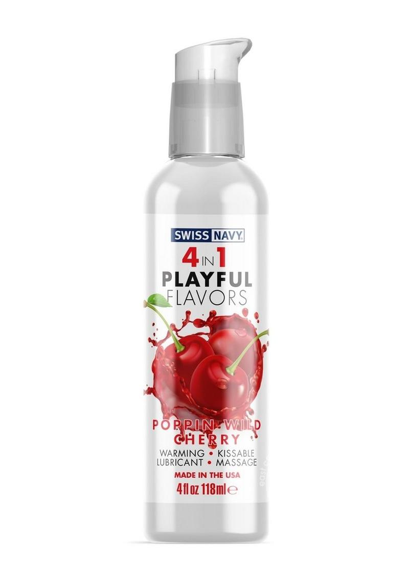 Swiss Navy 4 in 1 Flavored Lubricant 4oz