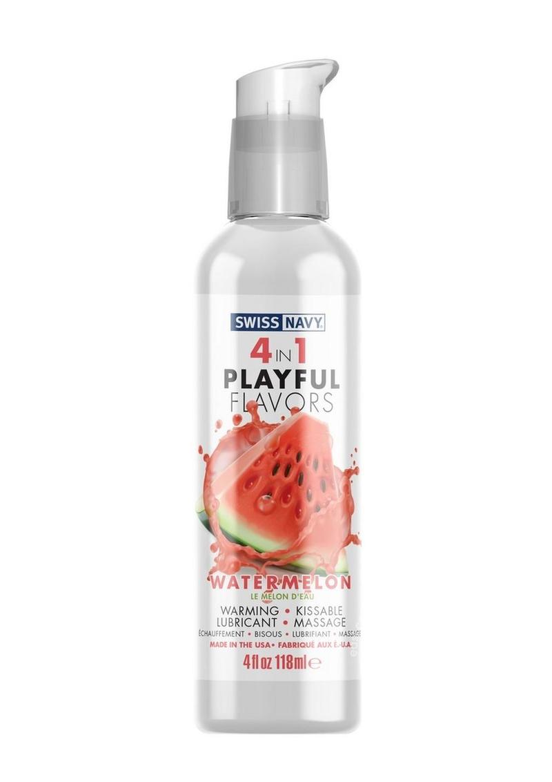 Swiss Navy 4 in 1 Flavored Lubricant 4oz