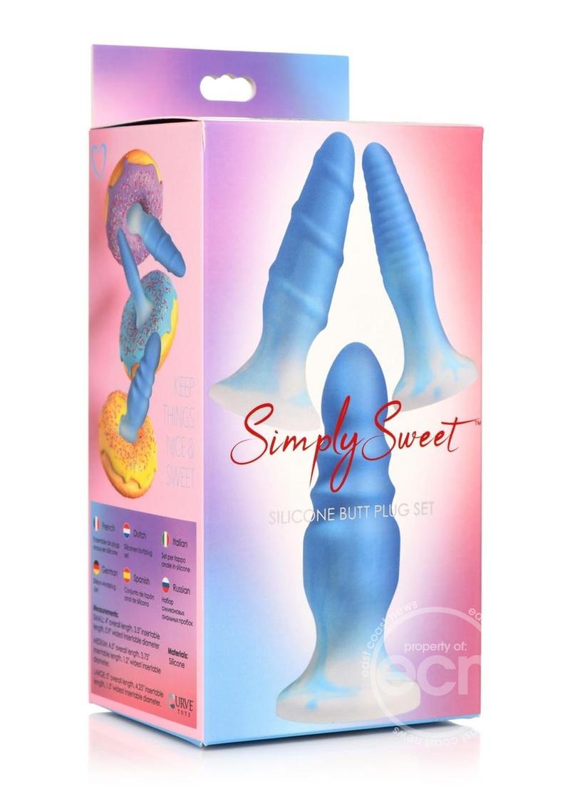 Simply Sweet Silicone Butt Plug Set