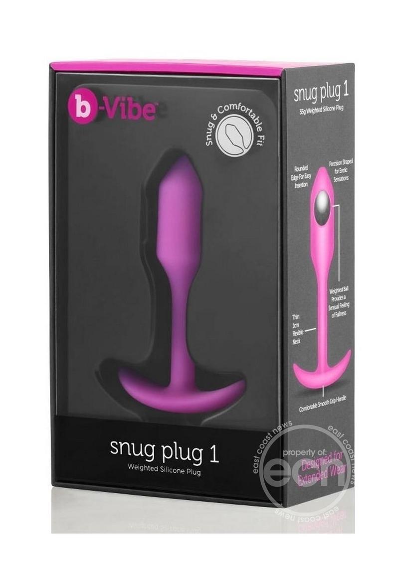 B-Vibe Snug Plug 1 Silicone Weighted Butt Plug