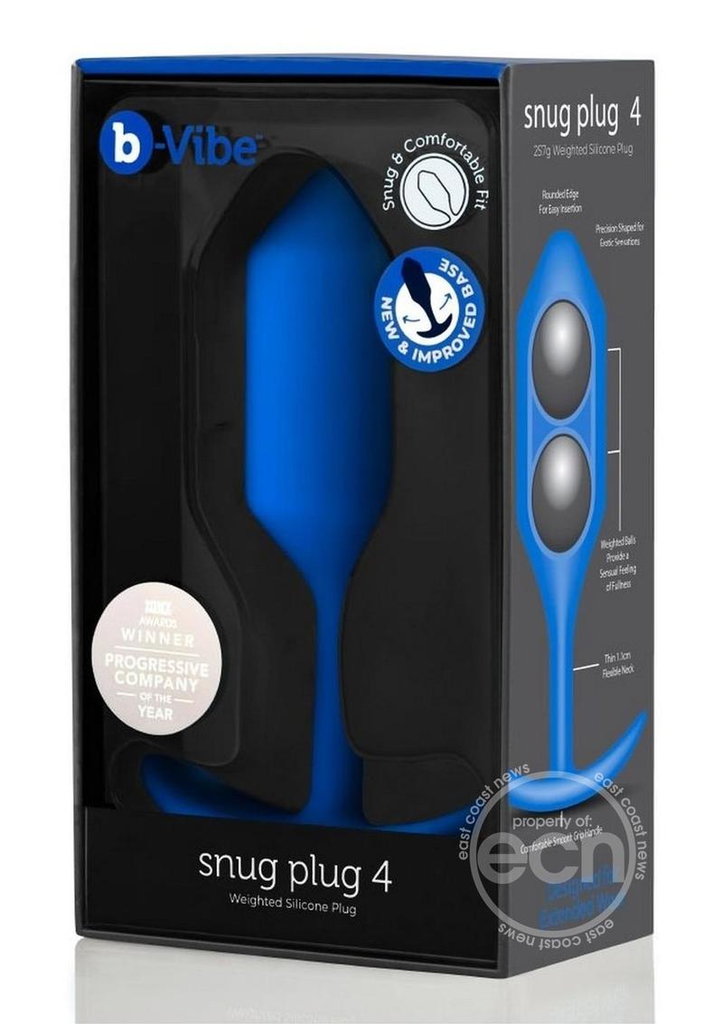 B-Vibe Snug Plug 4 Silicone Weighted Anal Plug