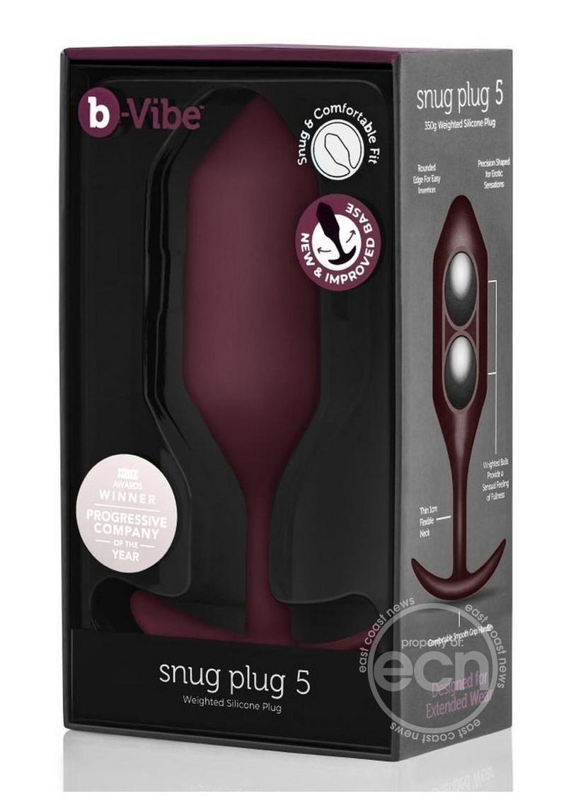 B-Vibe Snug Plug 5 Silicone Weighted Anal Plug