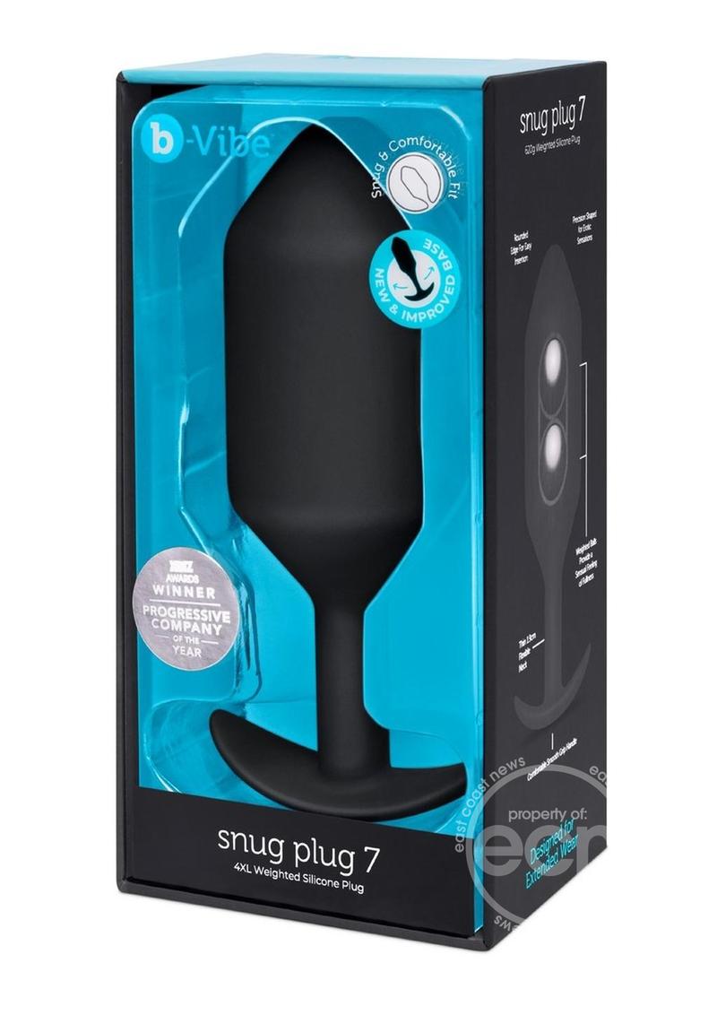 B-Vibe Snug Plug 7 Silicone Weighted Anal Plug