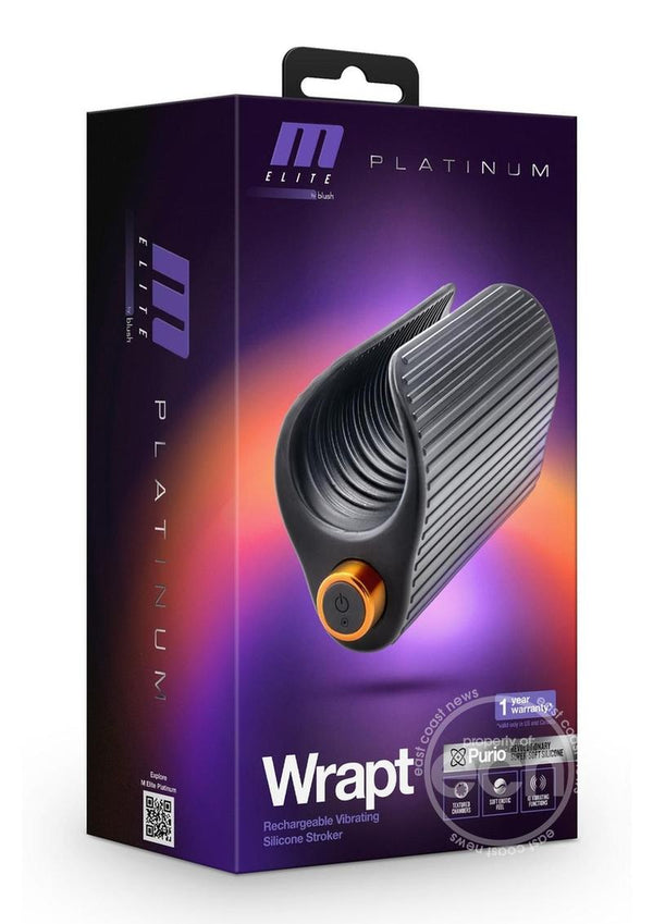 M Elite Platinum Wrapt Rechargeable Silicone Dual End Pussy Masturbator