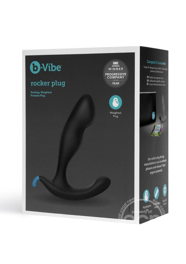 B-Vibe Rocker Plug Silicone Weighted Prostate Plug