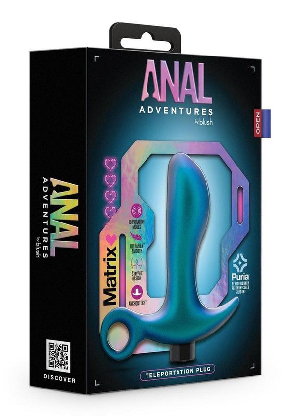 Anal Adventures Matrix Teleportation Plug Rechargeable Silicone Anal Plug