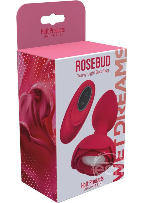 Wet Dreams Rosebud Tushy Light Silicone Butt Plug