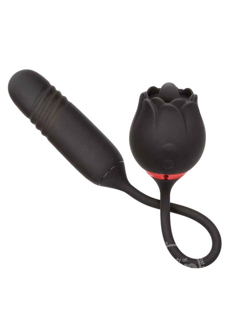 French Kiss Elite Romeo Rechargeable Silicone Vibrator with Clitoral Stimulator