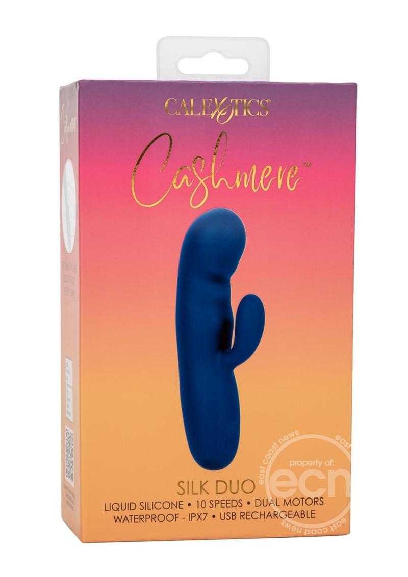 Cashmere Silk Duo Rechargeable Silicone Rabbit Vibrator