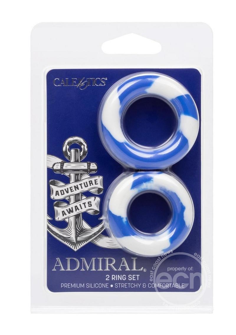 Admiral Silicone Cock Ring (2 Piece Set)