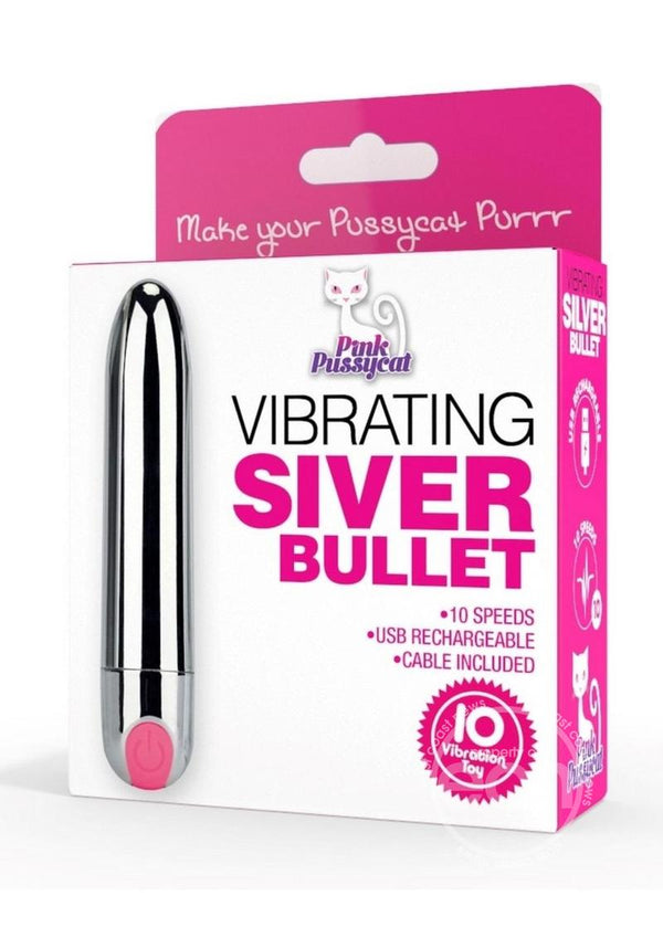 Pink Pussycat Rechargeable Vibrating Bullet