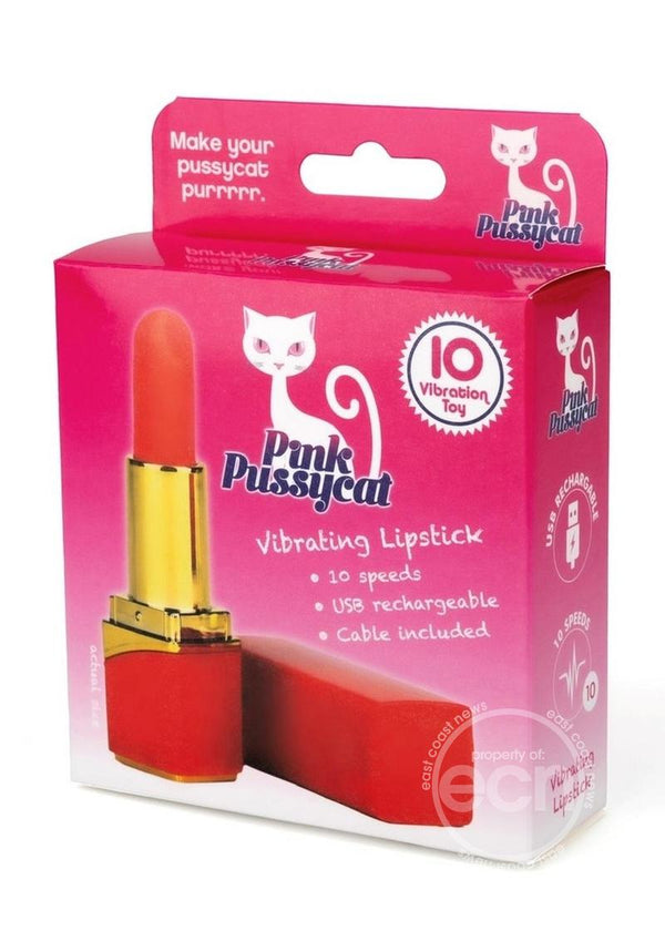 Pink Pussycat Rechargeable Vibrating Lipstick