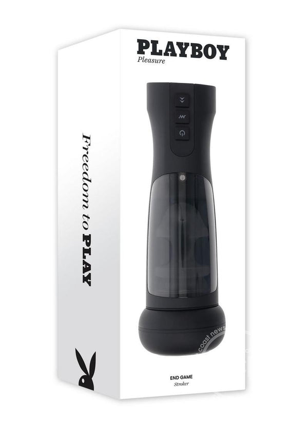 Playboy End Game Rechargeable Warming Stroker with UV Stand