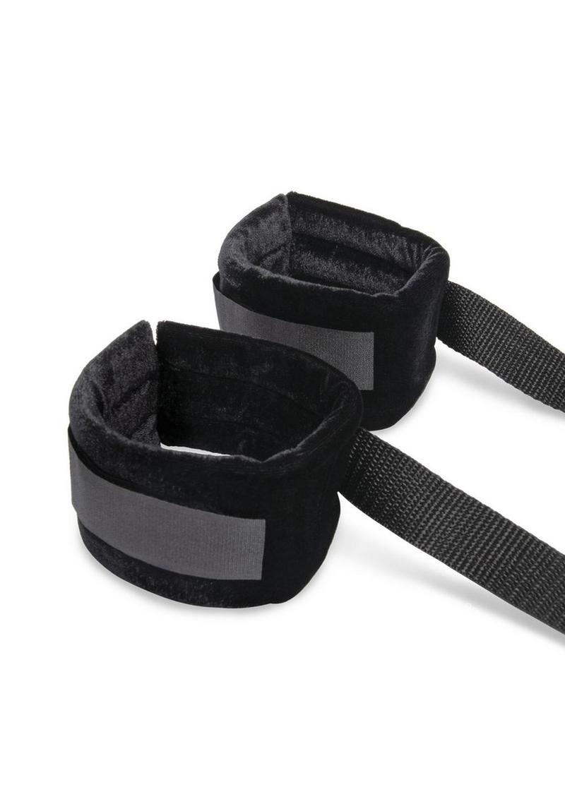 Lux Fetish Bondage Bed Strap & Flogger Kit