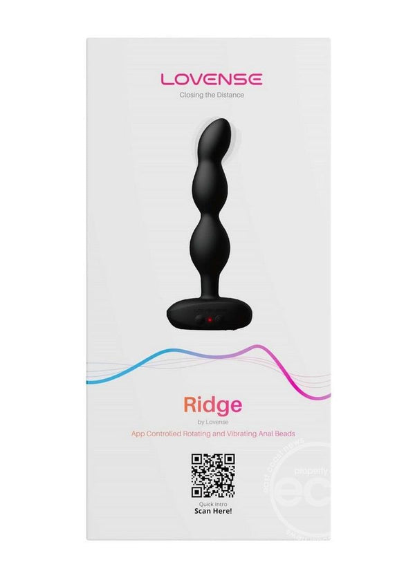 Lovense Ridge Rechargeable Silicone App Control Rotating Anal Beads