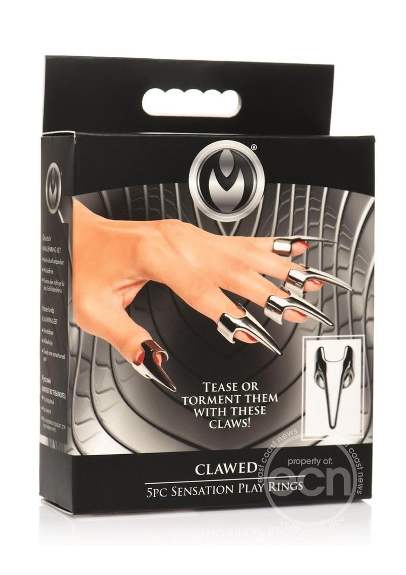 Master Series Clawed Sensation Stainless Steel Play Rings (5 Piece)