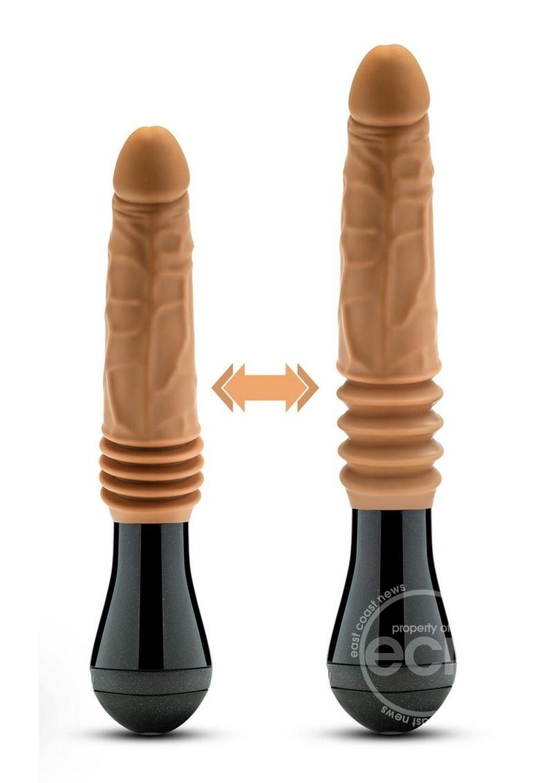 Dr. Skin Platinum Collection Silicone Dr. Arthur Rechargeable Thrusting Gyrating Vibrating Dildo 10.5in