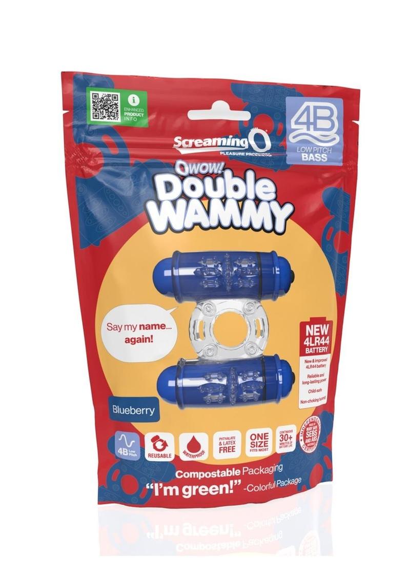 4B Double Wammy Silicone Dual Vibrating Couples Cock Ring