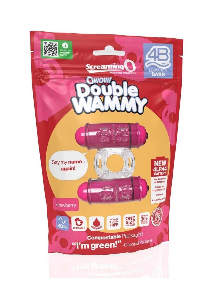 4B Double Wammy Silicone Dual Vibrating Couples Cock Ring