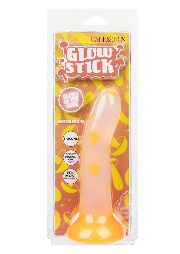 Glow Stick Mushroom Silicone Glow in the Dark Dildo with Suction Base