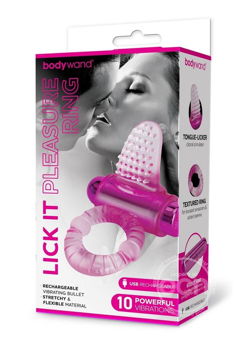 Bodywand Rechargeable Silicone Lick It Pleasure Ring