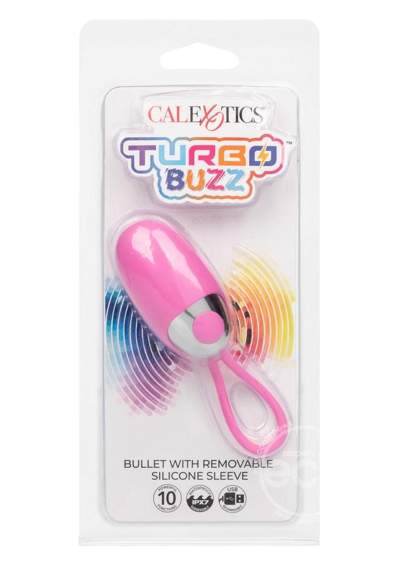 Turbo Buzz Rechargeable Bullet with Removable Silicone Sleeve