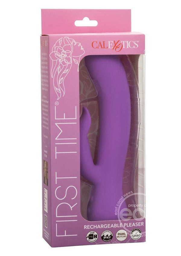 First Time Silicone Rechargeable Pleaser Dual Vibrator