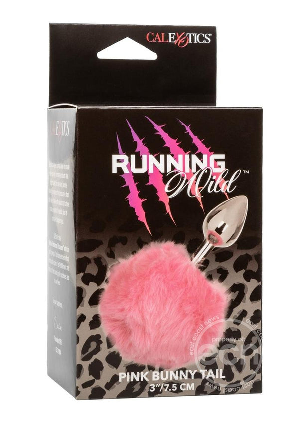 Running Wild Faux Fur Bunny Tail and Metallic Anal Plug