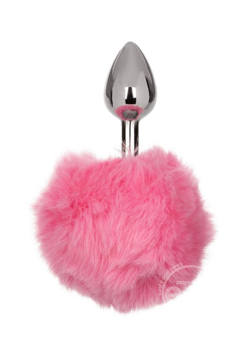 Running Wild Faux Fur Bunny Tail and Metallic Anal Plug