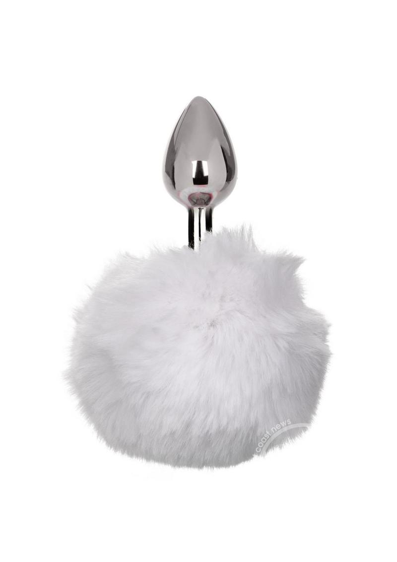 Running Wild Faux Fur Bunny Tail and Metallic Anal Plug