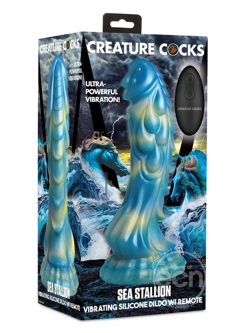 Creature Cocks Sea Stallion Silicone Rechargeable Dildo with Remote